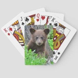 Aardigste baby dieren   Bruine berenwelp Pokerkaarten