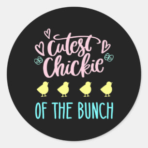 Aardigste Kuikentje Van Het Stel Kuiken Pasen Mooi Ronde Sticker