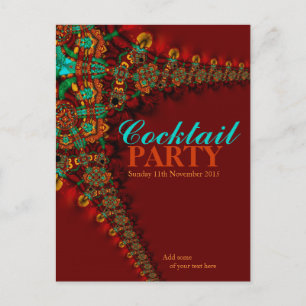 Aardkleuren: Uitnodigingen van Cocktail-partijen