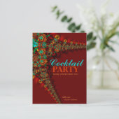 Aardkleuren: Uitnodigingen van Cocktail-partijen (Staand voorkant)