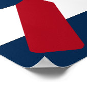 Aardnokken zijn rood, marinesch en wit poster (Hoek)