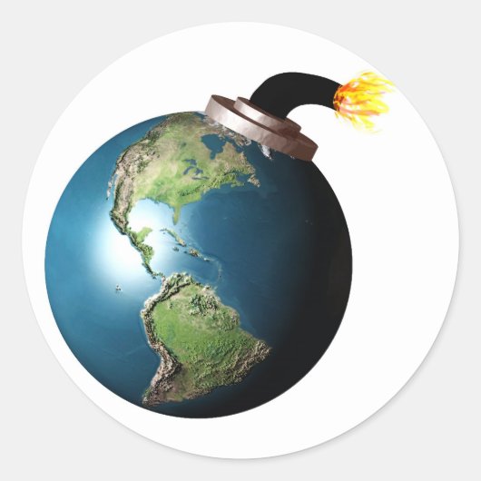 Aardobber Ronde Sticker (Voorkant)