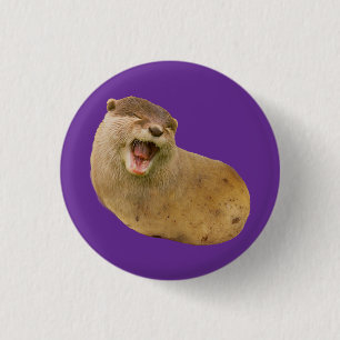 Aardotter Ronde Button 3,2 Cm