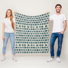 Aardpatroon Fleece Deken