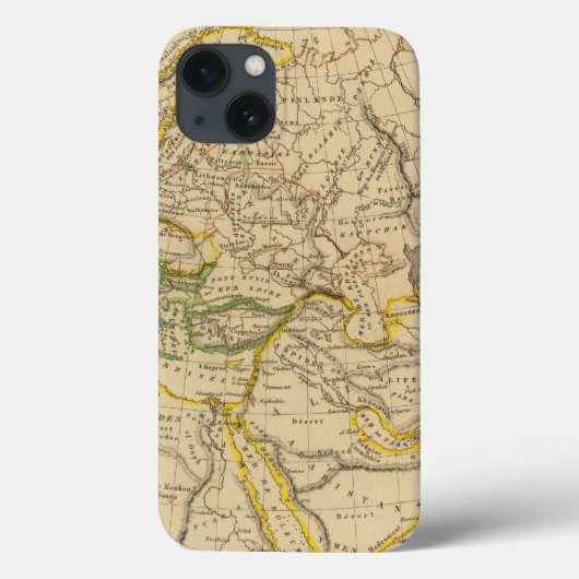 Aardrijkskunde van de Middeleeuwen Case-Mate iPhone Case (Achterkant)