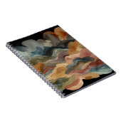 aards Abstract aquarel Notitieboek (Rechterzijde)