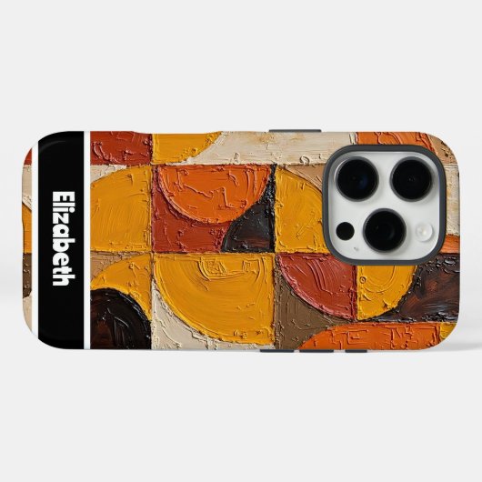 aards mozaïek telefoon Hoesje (Achterkant (horizontaal))