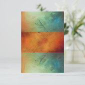 Aardse Abstracte Blues Kaart (Staand voorkant)