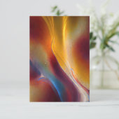 Aardse Abstracte Stroming Kaart (Staand voorkant)