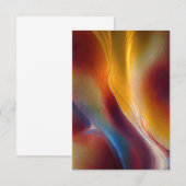 Aardse Abstracte Stroming Kaart (Voorkant / Achterkant)