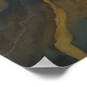 Aardse Agate Geode Grote Horizontale Wandkunst Poster (Hoek)