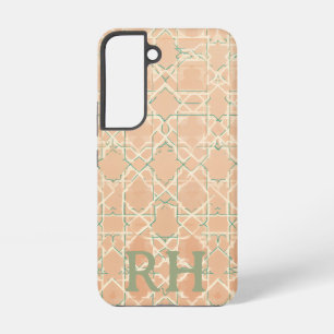 Aardse Arabesk Terracotta & Sage op Maat Samsung Galaxy Hoesje