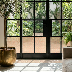 Aardse Arabesk Terracotta & Salie Raamsticker