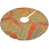 Aardse Bamboo Art Print Sinaasappel Kerstboom Rok (Gekanteld)