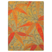 Aardse Bamboo Art  Print Sinaasappel Klembord (Achterkant)