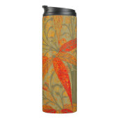 Aardse Bamboo Art  Print Sinaasappel Thermosbeker (Geroteerd rechts)