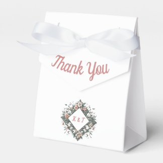 aardse bloemenwijnstok bedankdoosjes