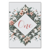 aardse bloemenwijnstok kaart (Achterkant)