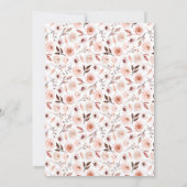 Aardse Bloemige Anand Karaj Punjabi Sikh Trouwen Kaart (Achterkant)