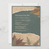 aardse boho chic groen bruiloft (Voorkant)