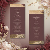 aardse  boho chic groen bruiloft programma