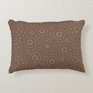 Aardse Boho Mandala geometrisch patroon | bruinroe Accent Kussen