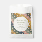 Aardse Boho Vintage Douane Bruidsdouche Dank Je Bedankzakje (Voorkant)