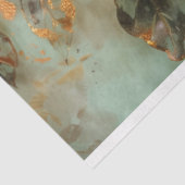 Aardse Botanische Elegantie Tissue Pape Tissuepapier (Detail)