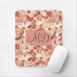 Aardse Bruine Bloemenschildering Muismat