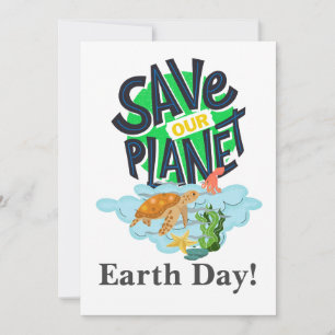 Aardse dag elke dag, ga groen, red onze planeet