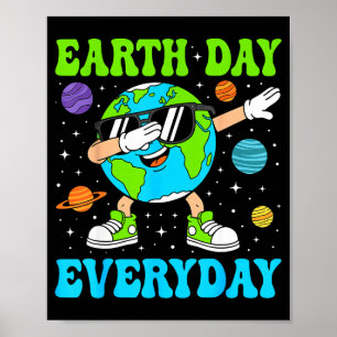 Aardse dag elke dag grappige dab dans dabben aarde poster
