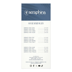 Aardse Elegantie Logo Schoonheid, Wellness, Spa Bl Reclamekaart