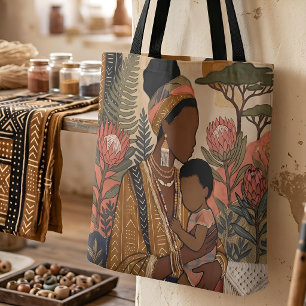 Aardse Erfenis Protea & Mudcloth Draagtas