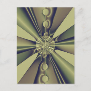 Aardse Geometrische Abstracte Moderne Kunst Briefkaart