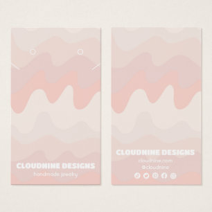 Aardse Golf Oorbellen Ketting Sieraden Displaykaar Visitekaartje