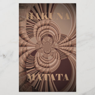 Aardse Hakuna Matata Art Print Briefpapier