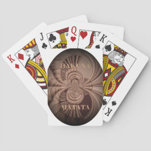 Aardse Hakuna Matata Kunstprint Pokerkaarten