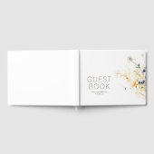 Aardse Herfst bloemen minimalistische bruiloft Gastenboek (Volledig)