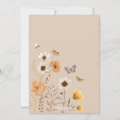 Aardse Herfst Wilde Bloem Wonderbaarlijke 1e Verja Kaart (Achterkant)