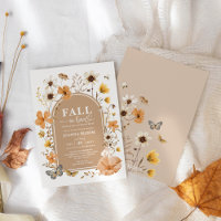 Aardse Herfst Wildflower Baby shower