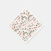 Aardse Herfst Wildflower Pattern Servet (Hoek)