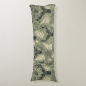 Aardse herten gewei en varens lichaamskussen (Voorkant Verticaal)