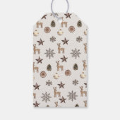 Aardse kerstcadeau Label Cadeaulabel (Achterkant)