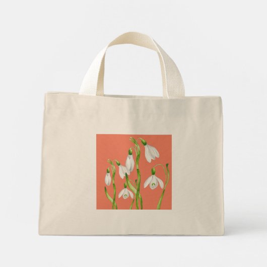 Aardse lente op een Canvas tas (S) (Achterkant)