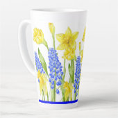 Aardse lente op een grote latte Mok (M, D) (Linkerhoek)