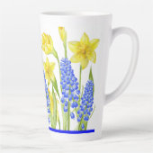 Aardse lente op een grote latte Mok (M, D) (Rechts)