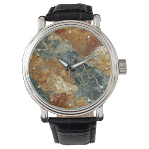 Aardse Marmeren Horloge
