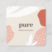 Aardse moderne, Abstracte kunstvormen Vierkante Visitekaartje (Voorkant)