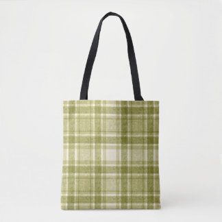 Aardse Plaid | Salie & Crème Draagtas
