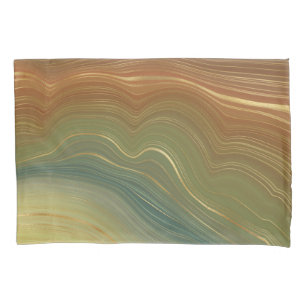 Aardse retro strata Neutral Toon Agaat Kussensloop